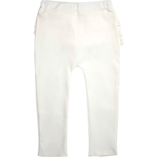 Ivory Ruffle Pants