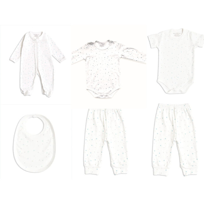 Stars Print Baby Essentials Gift Box, Set of 6