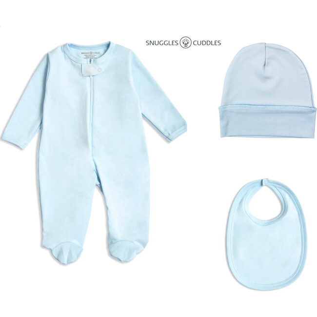 Blue Basic Baby Take Me Home Gift Box, Set of 3