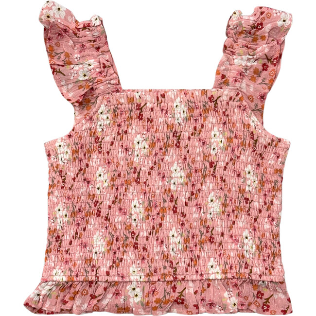 Smock Ruffle Tank Hannah Bouquet Floral