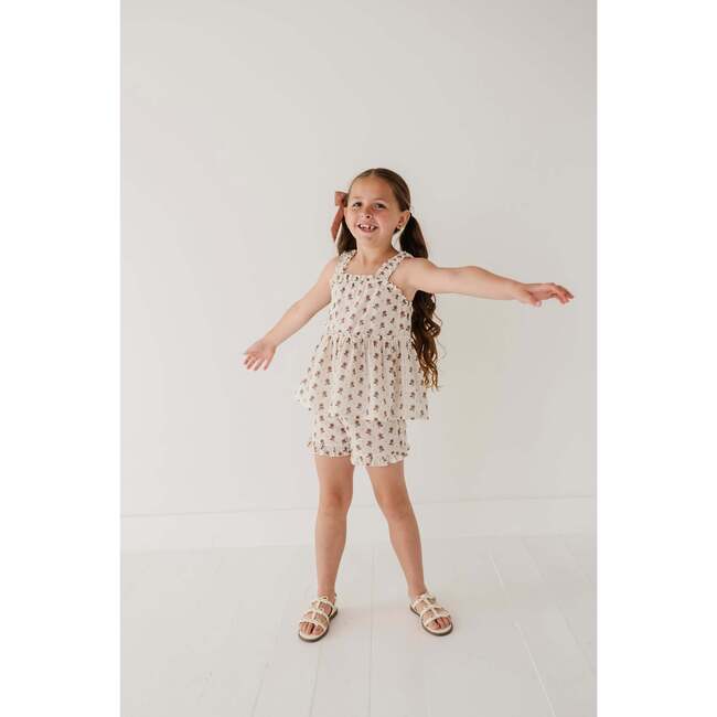 Ruffle Gauze Shorts Aqua Island