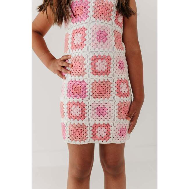 Fitted Crochet Dress Multicolored - Dresses - 3