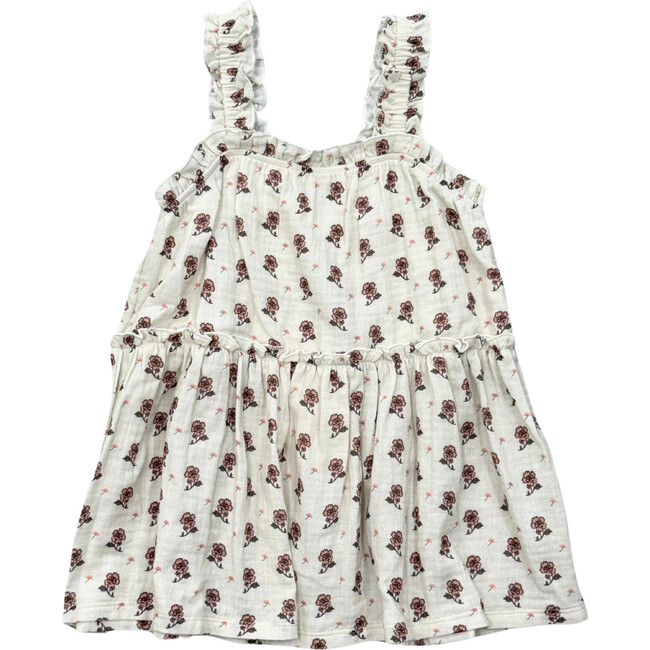 Ruffle Gauze Tank Noa Paisley Cream