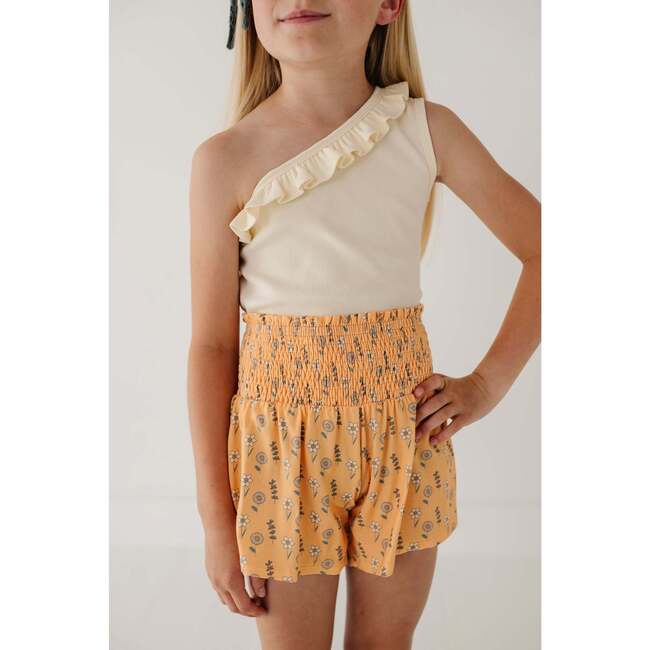 One-Shoulder Ribbed Tank Off-White - Tank Tops - 5