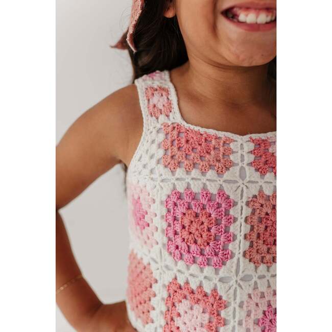 Fitted Crochet Dress Multicolored - Dresses - 4