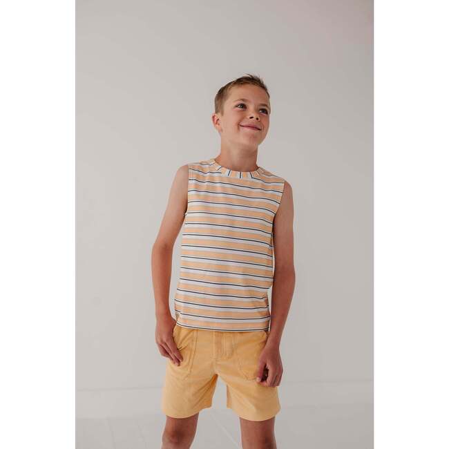 Boy's Muscle Tank Summer Breeze Stripe - Tank Tops - 5