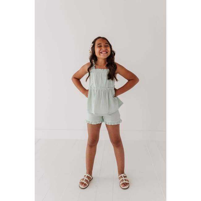 Ruffle Gauze Tank Noa Paisley Cream