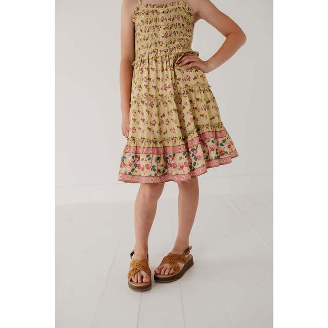 Smock Button Front Tiered Dress Francesca Border - Dresses - 5