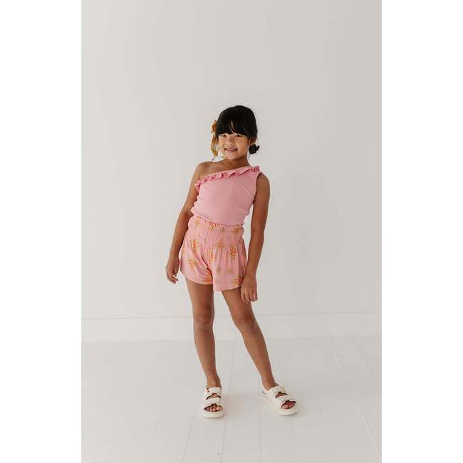 One-Shoulder Ribbed Tank Carnation Pink - Tank Tops - 7