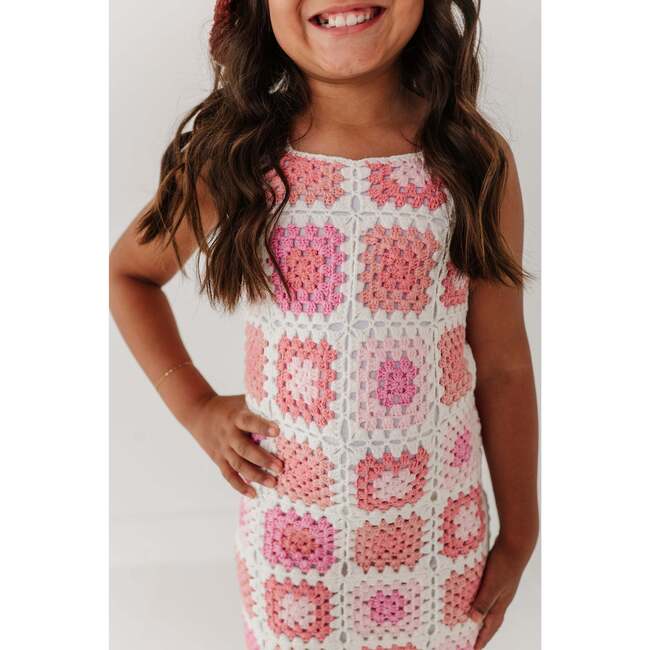 Fitted Crochet Dress Multicolored - Dresses - 7