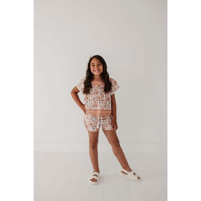 Square Neck Peasant Top Golden Sunshine - Blouses - 8