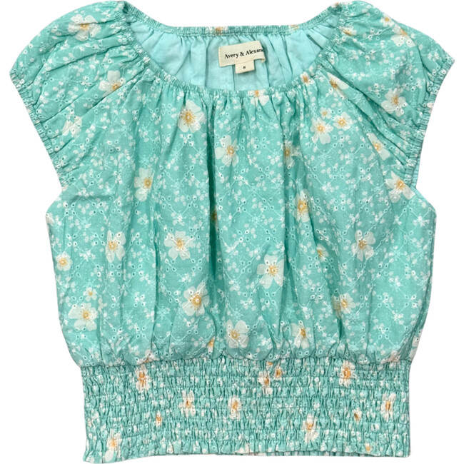 Eyelet Peasant Top Maisie Floral