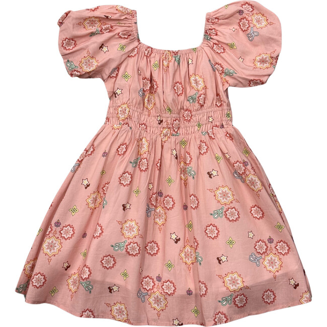 Peasant Bubble Sleeve Dress Polly Paisley