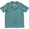 Boy's Terry Button Top Oil Blue Checkered - Button Downs - 1 - thumbnail