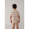 Boy's Collar Button Shirt Vintage Rainbow Stripe - Button Downs - 10