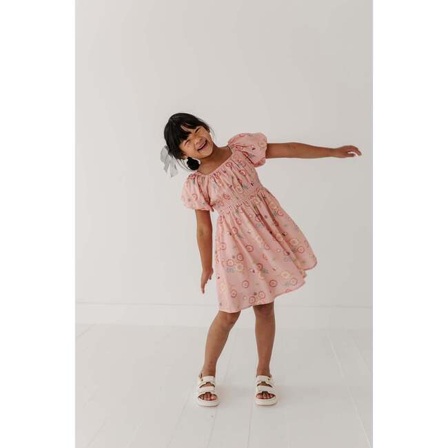 Peasant Bubble Sleeve Dress Polly Paisley