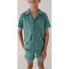 Boy's Terry Button Top Oil Blue Checkered - Button Downs - 2