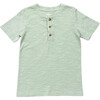 Short Sleeve Henley Shirt Aqua Island - T-Shirts - 1 - thumbnail
