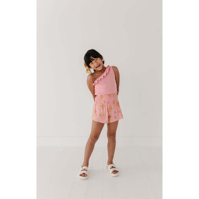 Girl's Flowy Short Medallion Boho Carnation Pink - Shorts - 6