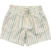Boy's Twill Beach Shorts Vintage Rainbow Stripe - Shorts - 1 - thumbnail