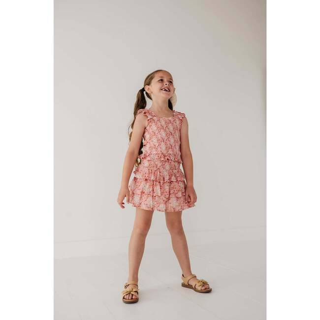 Tiered Mini Skirt Hannah Bouquet Floral - Skirts - 4