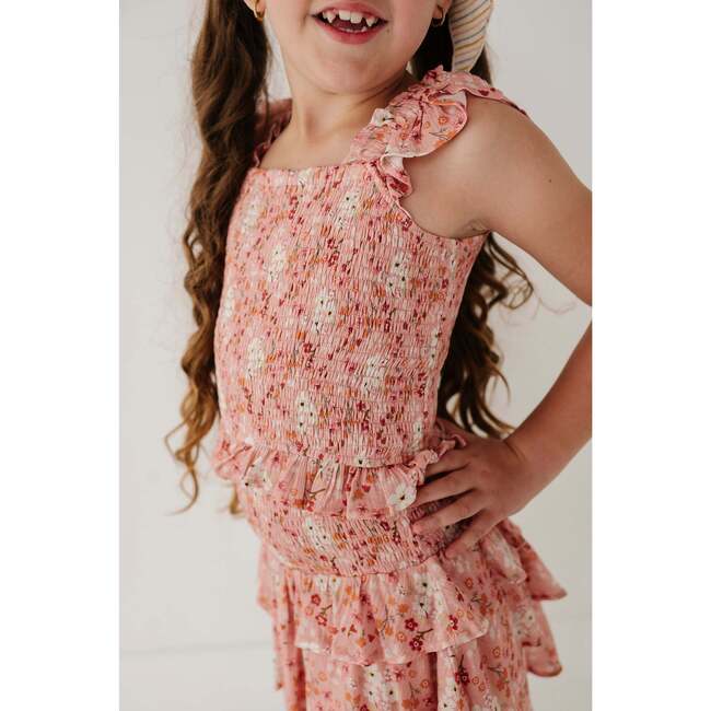 Smock Ruffle Tank Wildflower - Tank Tops - 4