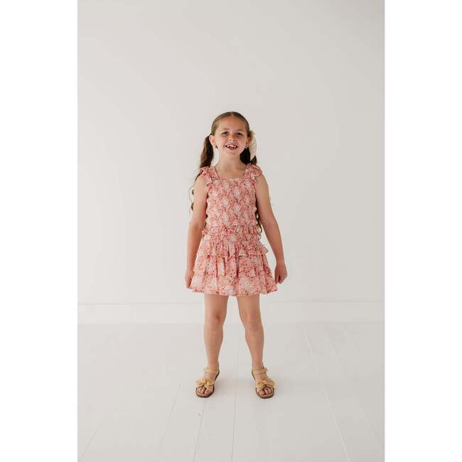 Tiered Mini Skirt Hannah Bouquet Floral - Skirts - 6