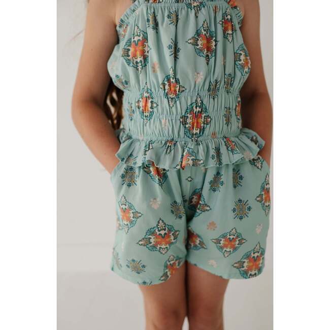 Ruffle Strap Shorts Romper Carnation Pink - Rompers - 6