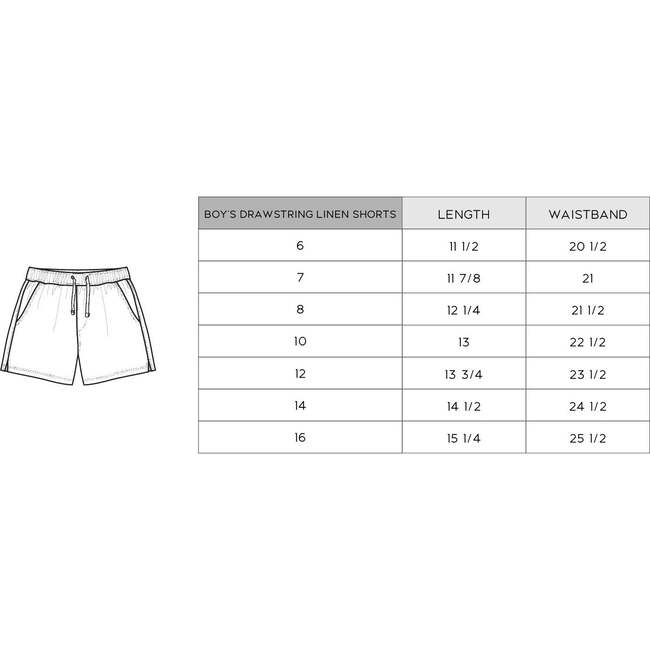 Boy's Drawstring Linen Shorts Coconut - Shorts - 3
