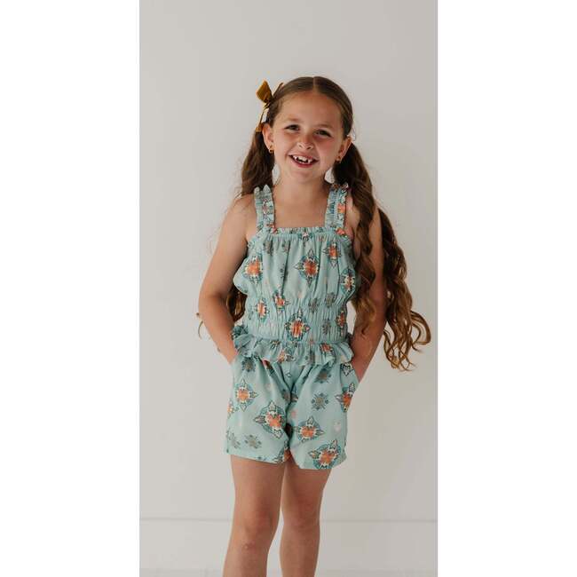 Ruffle Strap Shorts Romper Carnation Pink - Rompers - 7