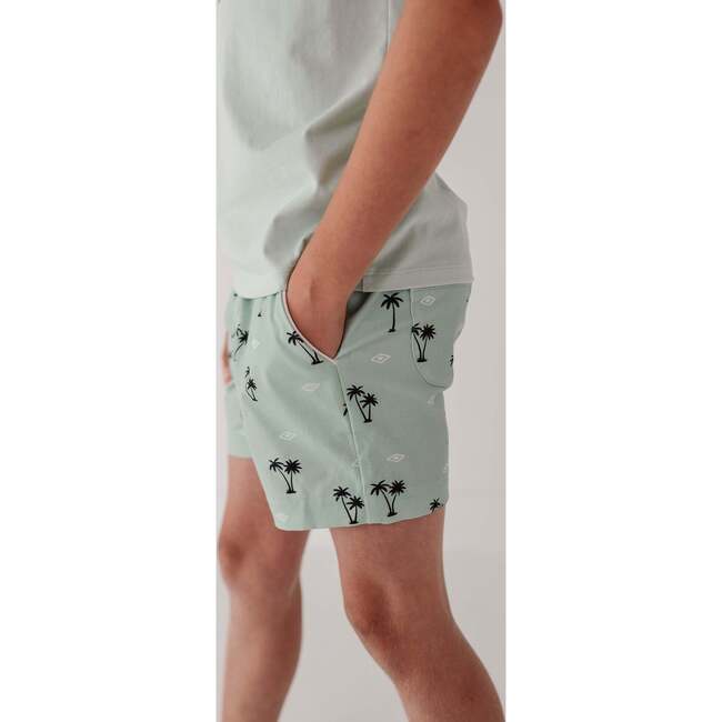 Boy's Twill Beach Shorts Palm Tree - Shorts - 7