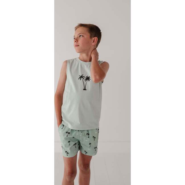 Boy's Muscle Tank Palm Tree - Tank Tops - 8