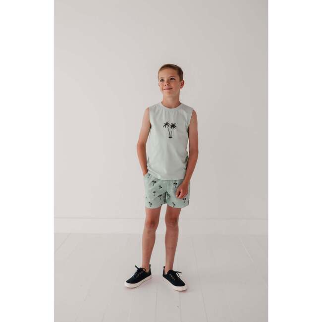 Boy's Muscle Tank Palm Tree - Tank Tops - 9