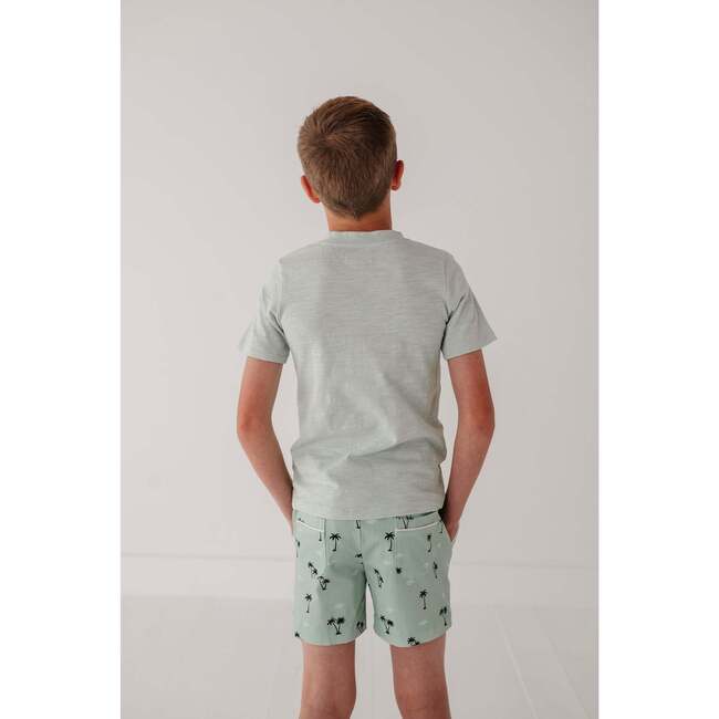 Boy's Twill Beach Shorts Palm Tree - Shorts - 9