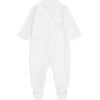 Angel Wing Velour Sleepsuit in White - Onesies - 1 - thumbnail