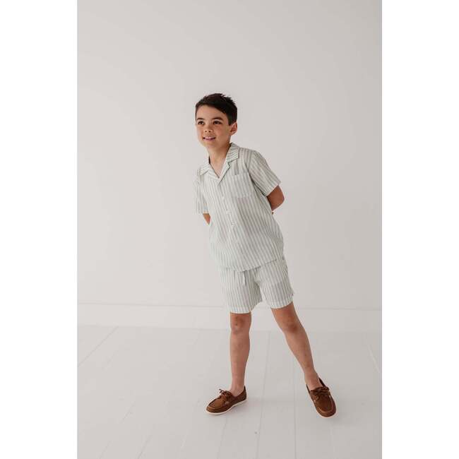 Boy's Drawstring Linen Shorts Coconut - Shorts - 10