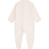 Angel Wing Velour Sleepsuit in Pink - Onesies - 1 - thumbnail