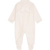 Angel Wing Velour Sleepsuit in Pink - Onesies - 2