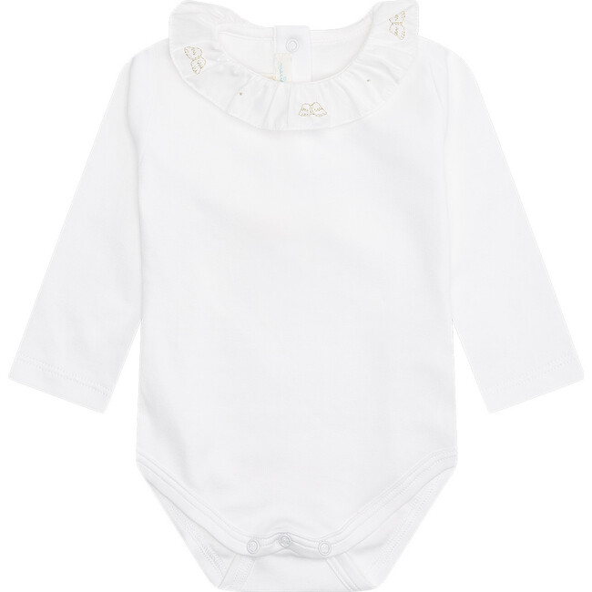 Angel Wing Ruffle Collar Onesie