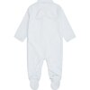 Pointelle Angel Wing Sleepsuit in Blue - Onesies - 1 - thumbnail