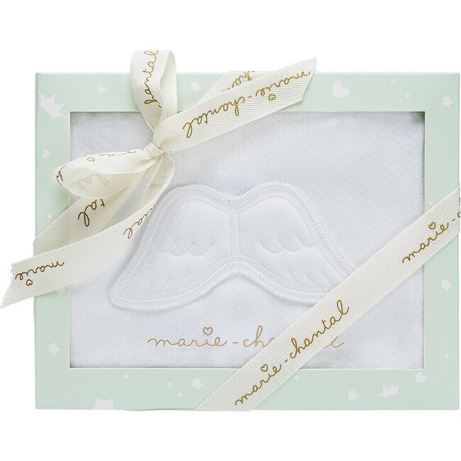 Pointelle Angel Wing Sleepsuit in White