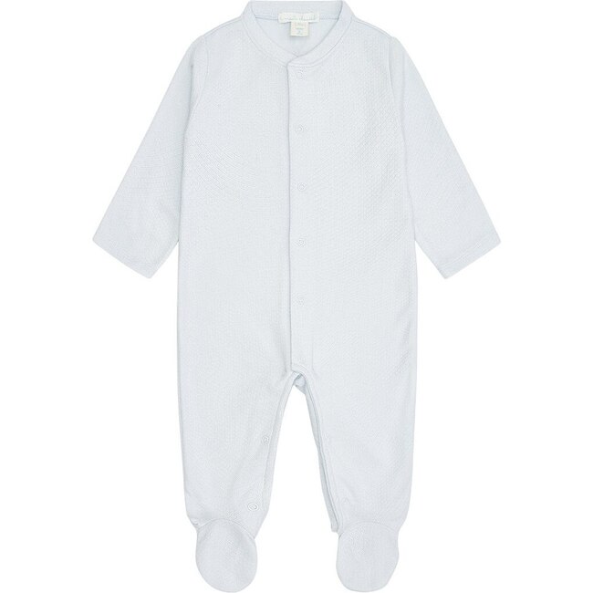 Pointelle Angel Wing Sleepsuit in Blue