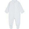 Pointelle Angel Wing Sleepsuit in Blue - Onesies - 2 - thumbnail
