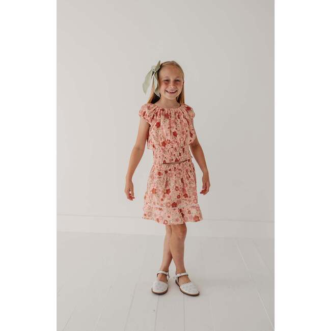 Smocked Eyelet Skirt Phoebe Floral - Skirts - 5