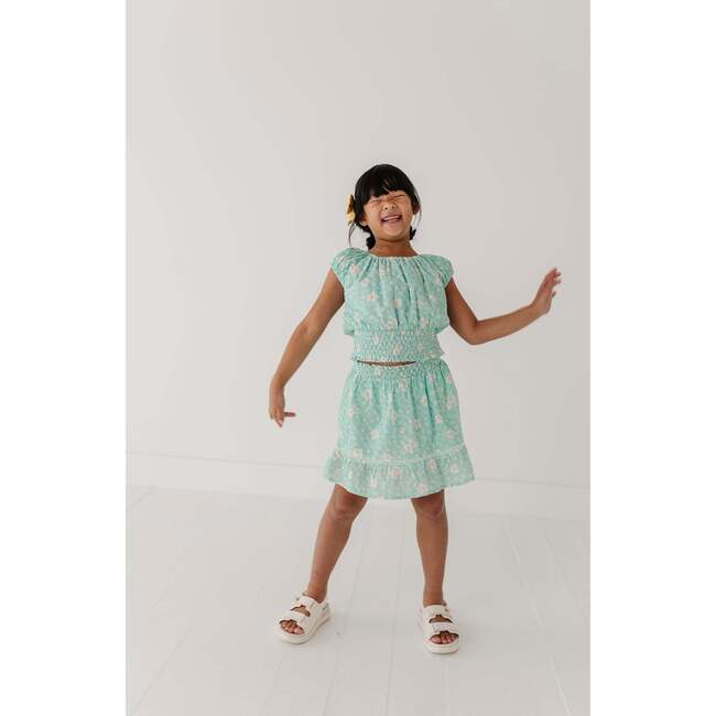 Smocked Eyelet Skirt Phoebe Floral - Skirts - 7