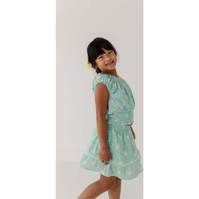 Smocked Eyelet Skirt Phoebe Floral - Skirts - 8