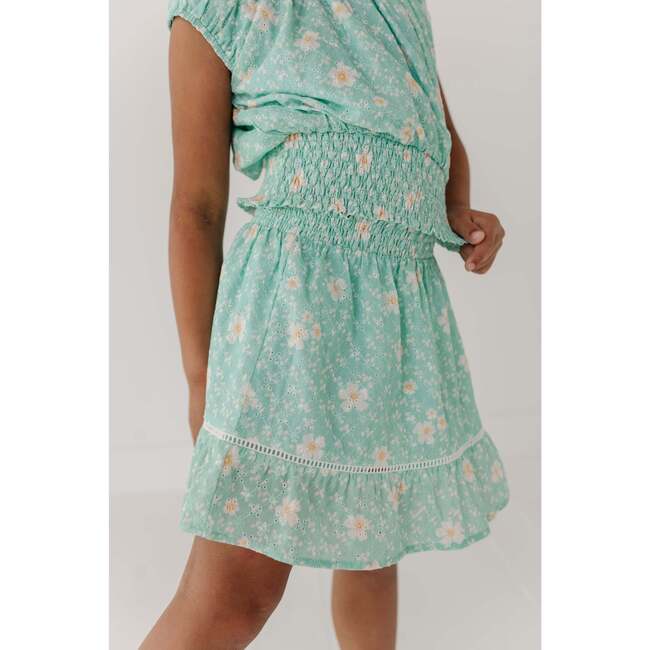 Smocked Eyelet Skirt Maisie Floral - Skirts - 9