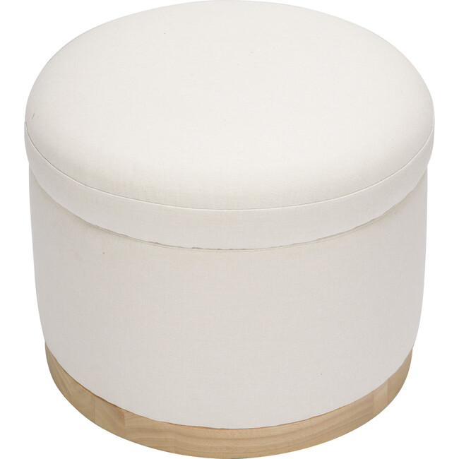 Naka Storage Ottoman, Cream
