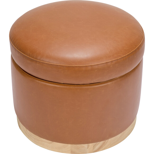 Naka Storage Ottoman, Tan