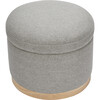 Naka Storage Ottoman, Grey - Ottomans - 1 - thumbnail